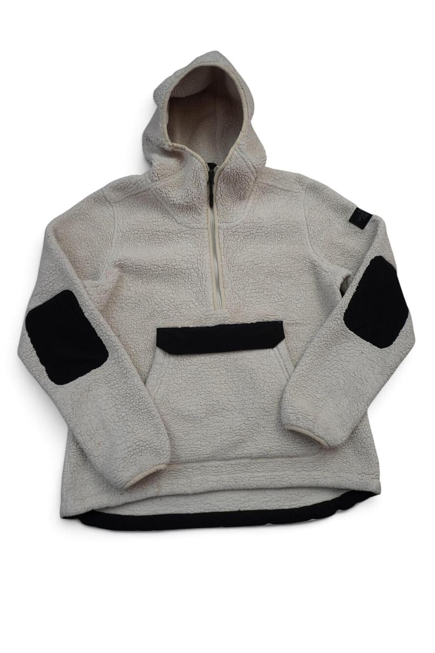 The North Face Campshire Sherpa fleece pullover hoodie Mediu White
